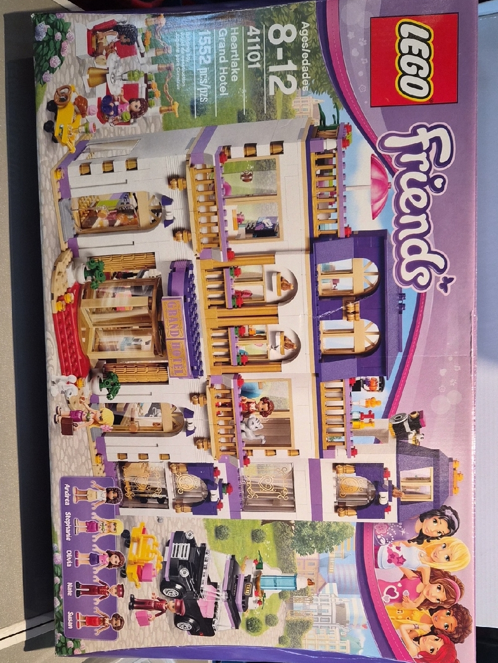 Lego Friends Grand Hotel – White, Purple & Gold Playset